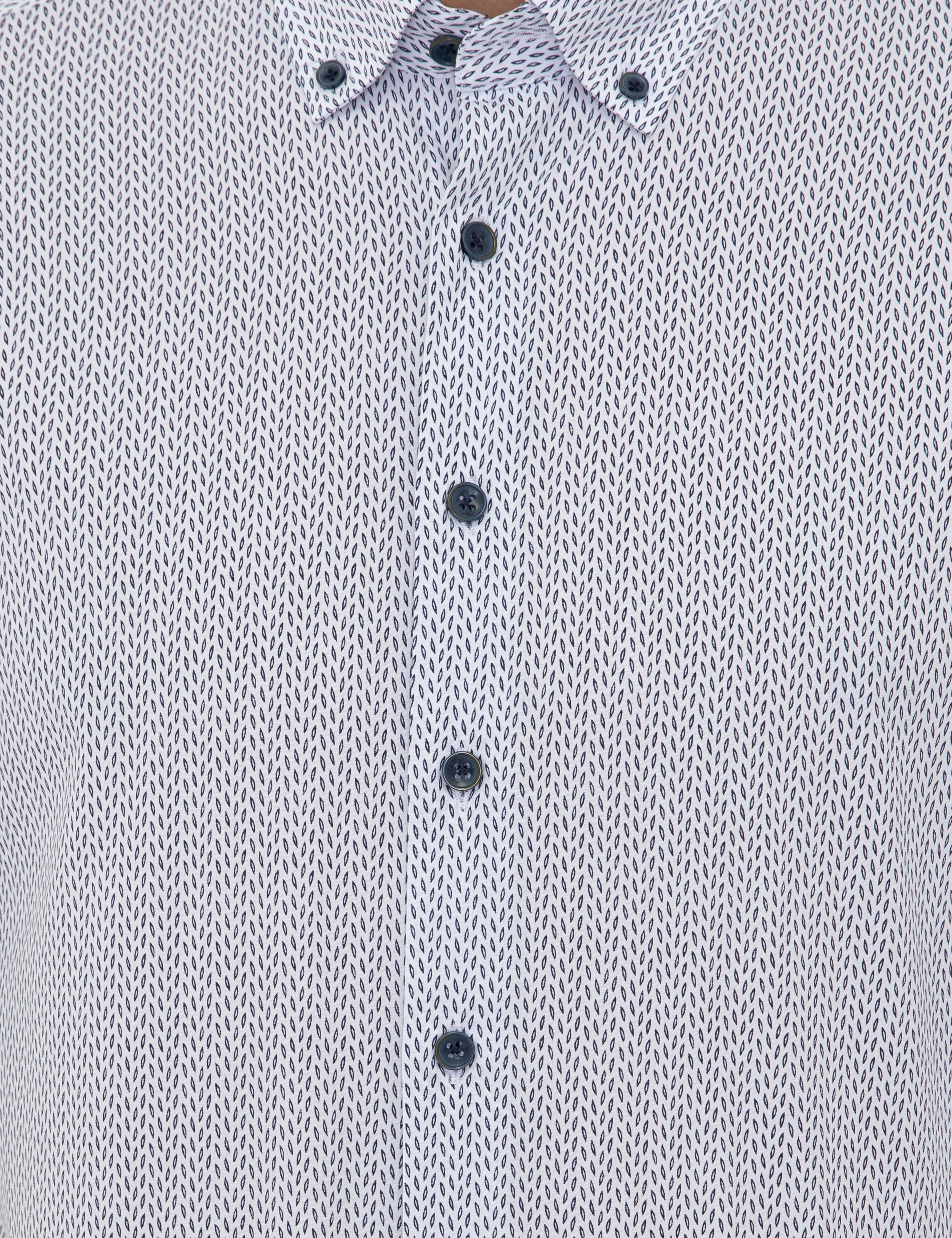 Lacivert Slim Fit Uzun Kollu Gömlek