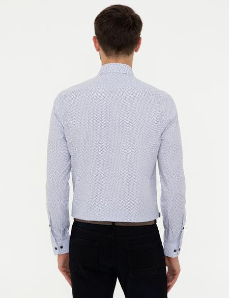 Lacivert Slim Fit Uzun Kollu Gömlek - 50238762020