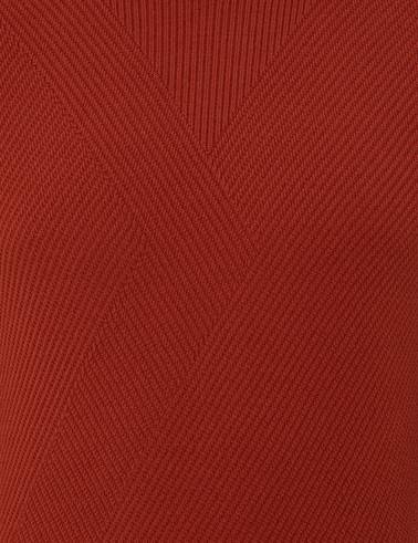 Kiremit Slim Fit Yarım Balıkçı Yaka Triko Kazak