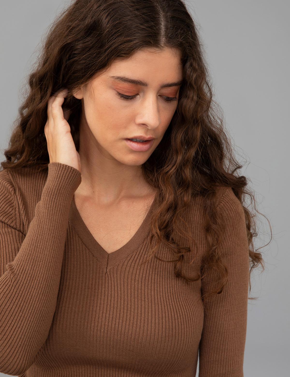 Coconut Slim Fit Basic Kazak - 50244699042