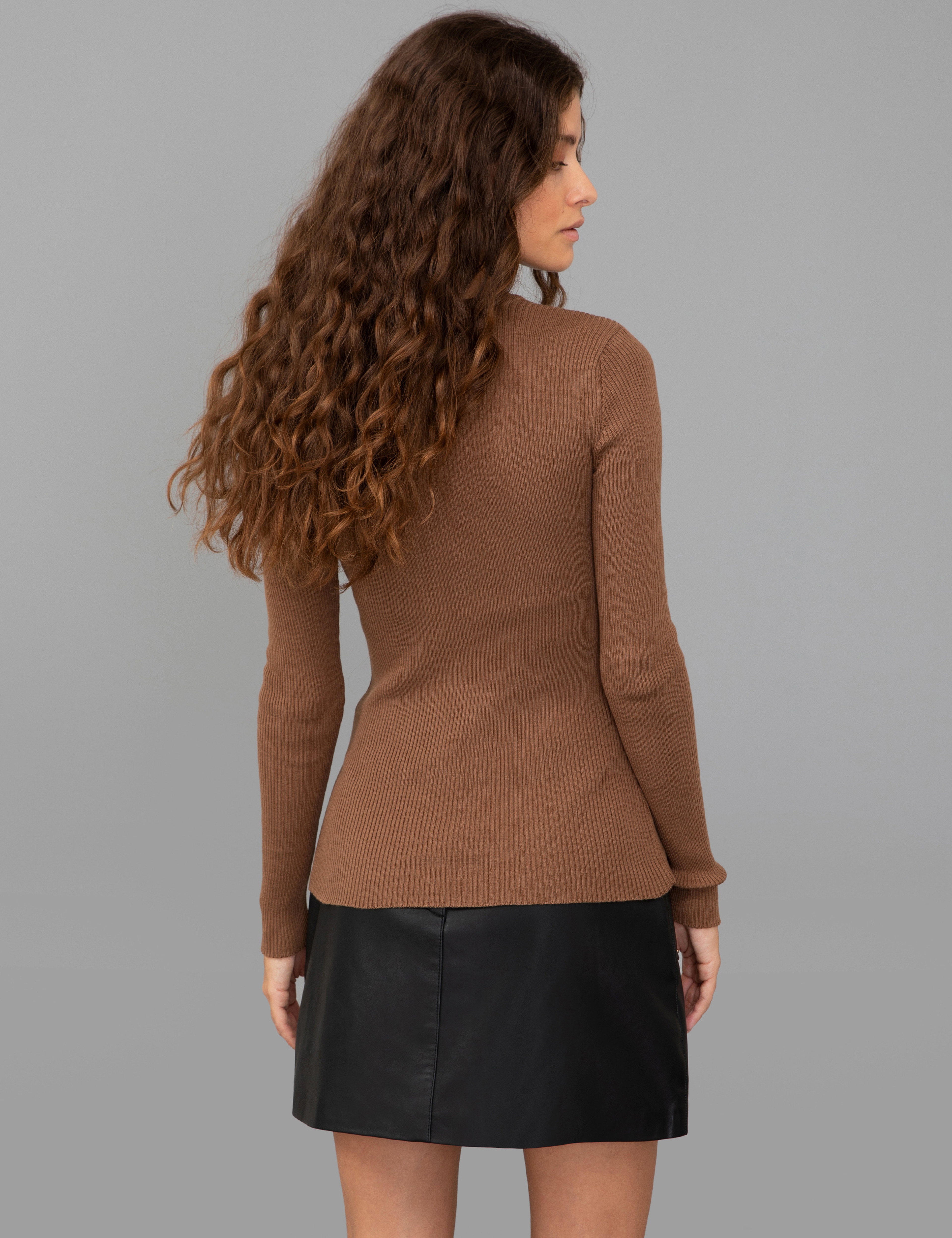 Coconut Slim Fit Basic Kazak - Image 5