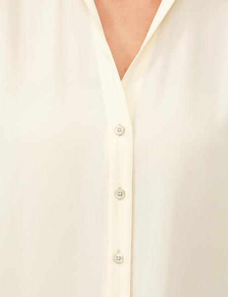 Ekru Comfort Fit Uzun Kollu Gömlek - 50244984002