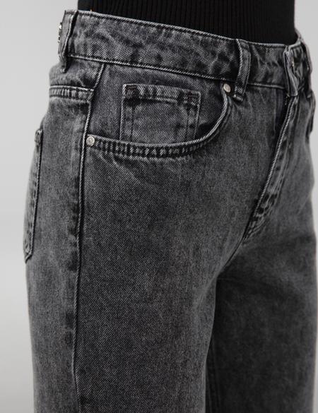 Koyu Gri Mom Fit Jean Pantolon - 50245435031