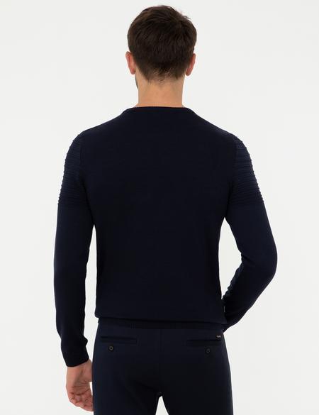 Lacivert Slim Fit Triko Kazak - 50248541001