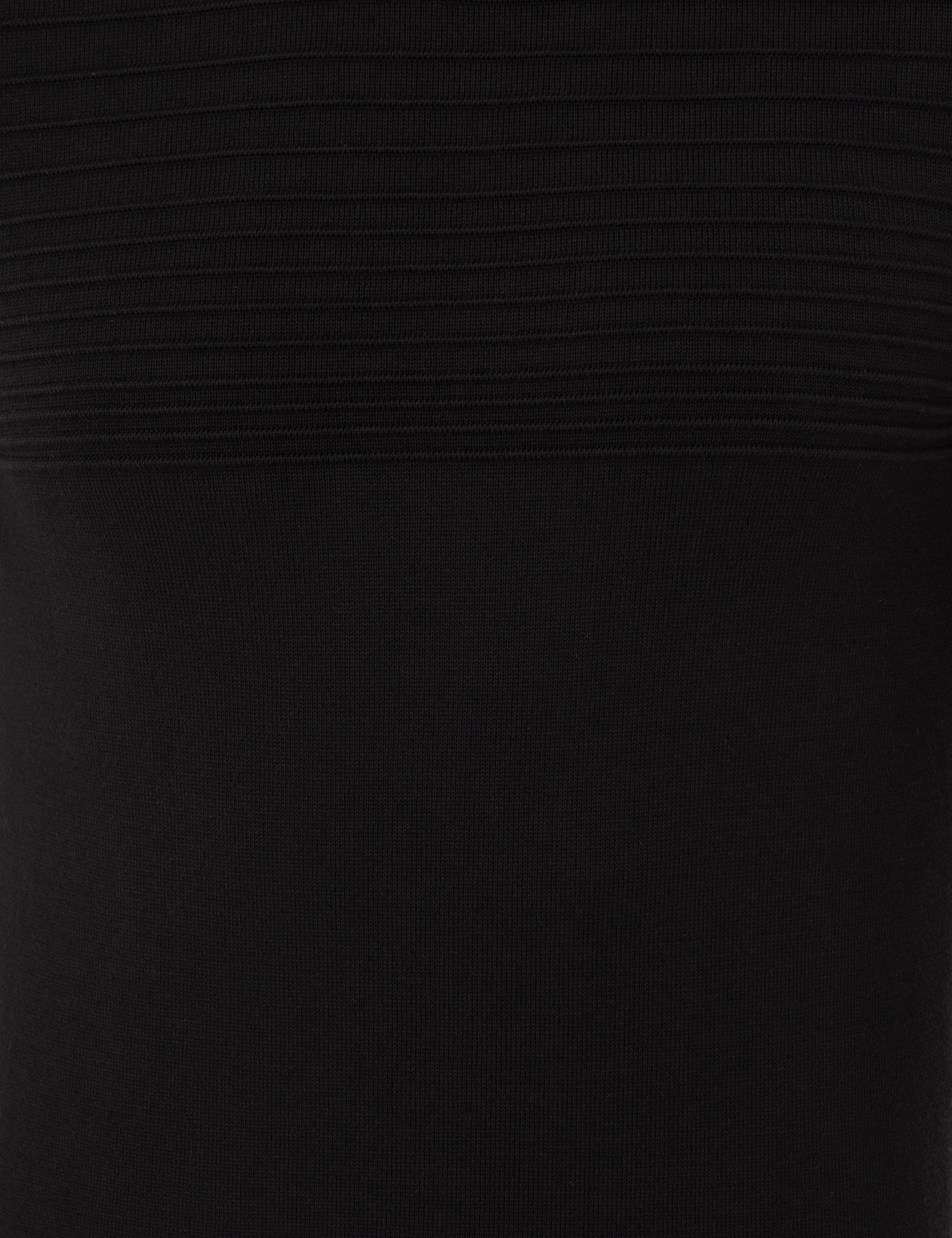 Siyah Slim Fit Triko Kazak - Image 6