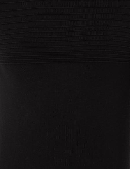 Siyah Slim Fit Triko Kazak - 50248541011