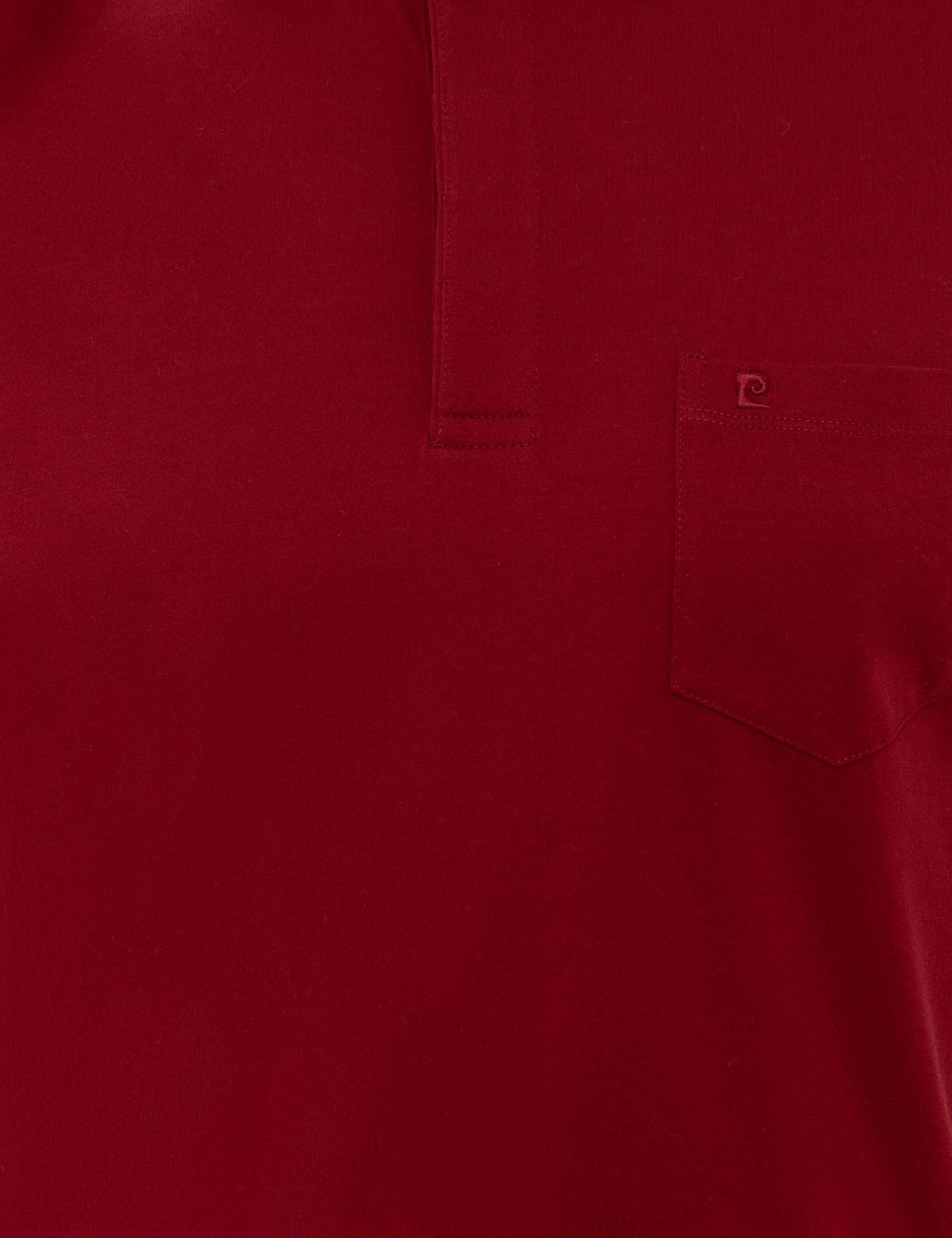 Bordo Regular Fit Polo Yaka Merserize Tişört - 50249893088