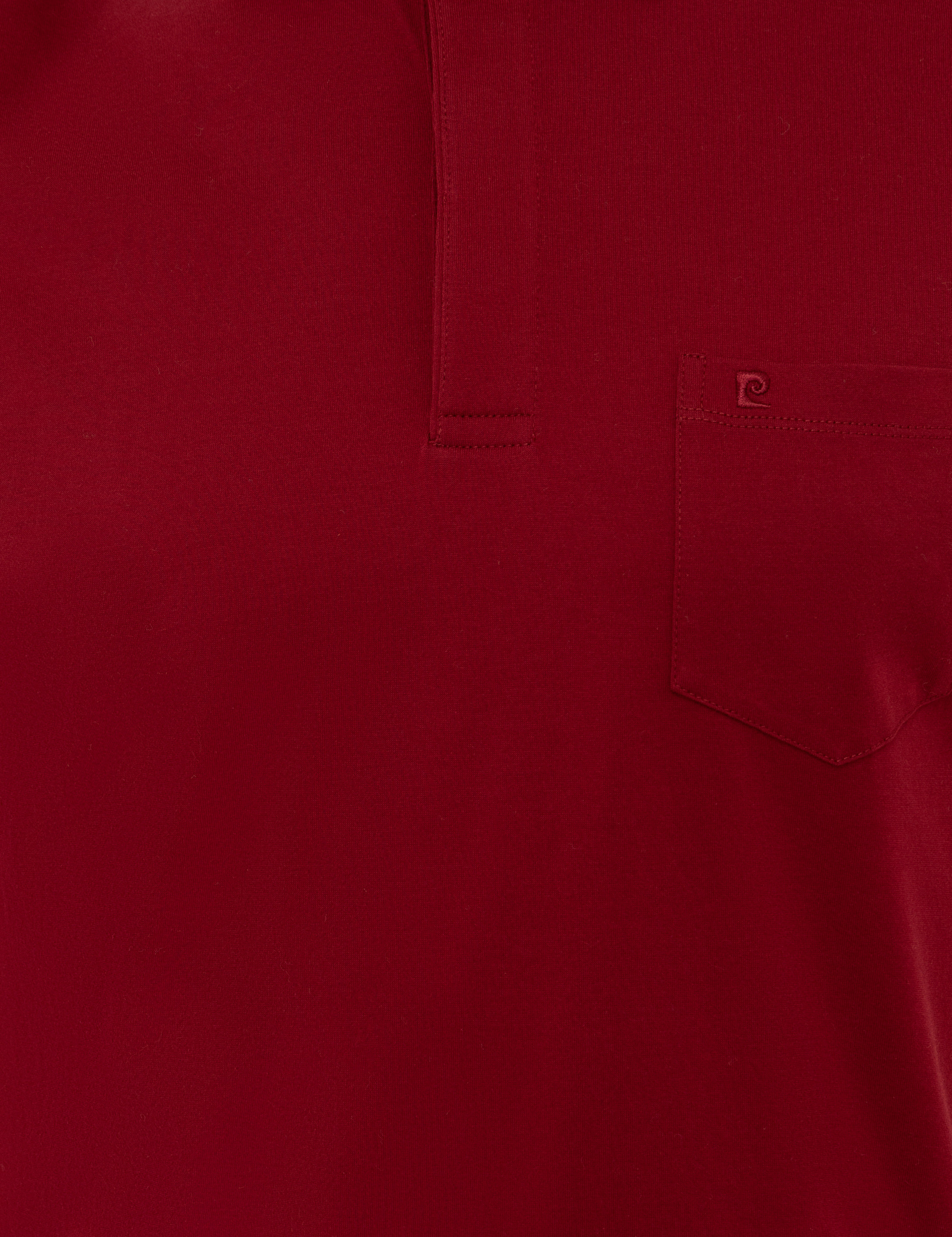 Bordo Regular Fit Polo Yaka Merserize Tişört - Image 5