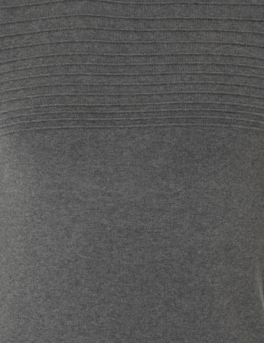 Gri Melanj Slim Fit Kazak