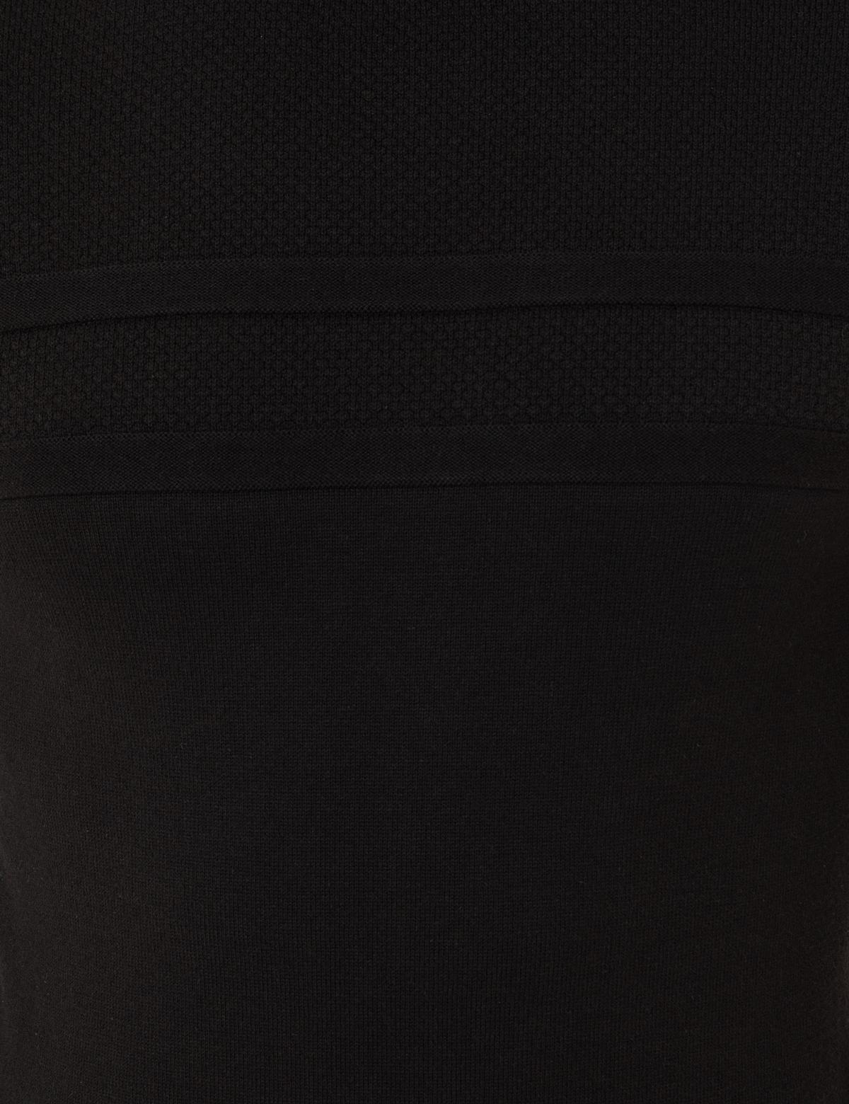 Siyah Slim Fit Yarım Balıkçı Yaka Triko Kazak - 50248534011