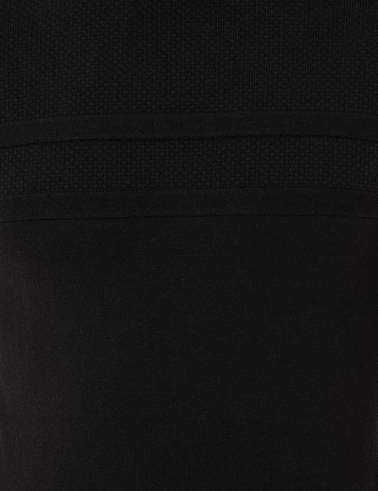 Siyah Slim Fit Yarım Balıkçı Yaka Triko Kazak