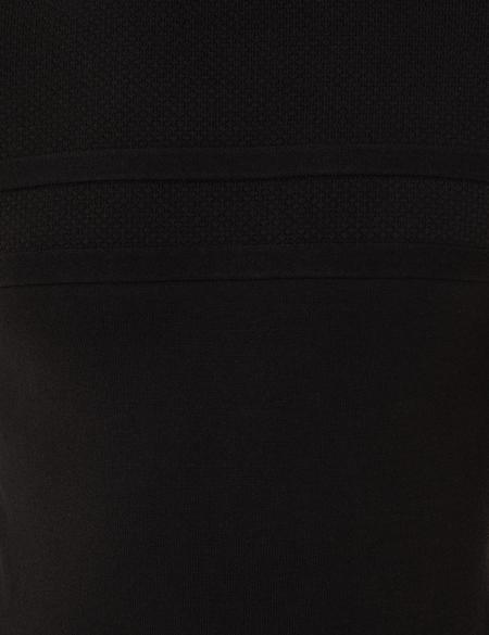 Siyah Slim Fit Yarım Balıkçı Yaka Triko Kazak - 50248534011