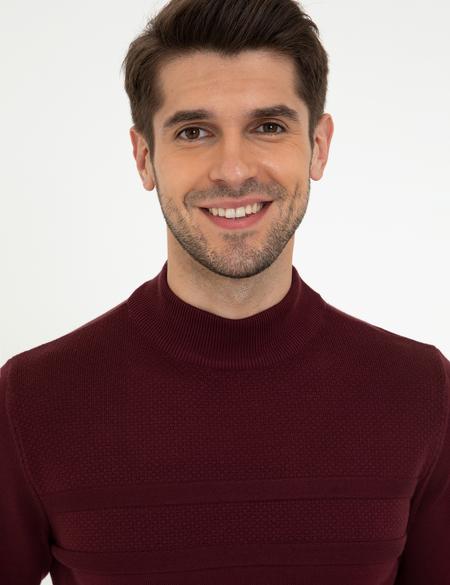 Bordo Slim Fit Kazak - 50248534021