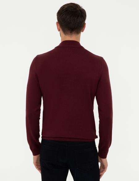 Bordo Slim Fit Kazak - 50248534021