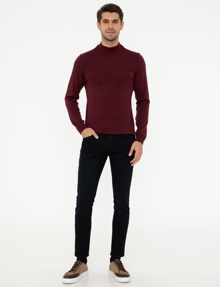 Bordo Slim Fit Kazak - 50248534021