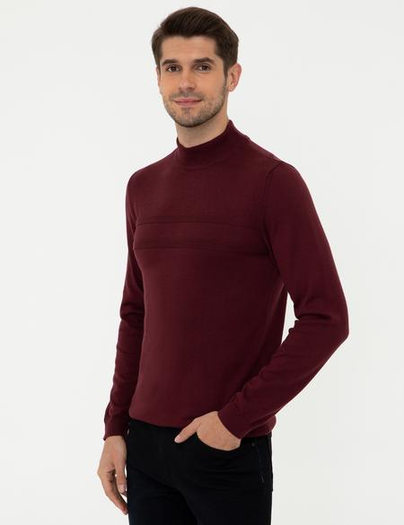 Bordo Slim Fit Kazak - 50248534021