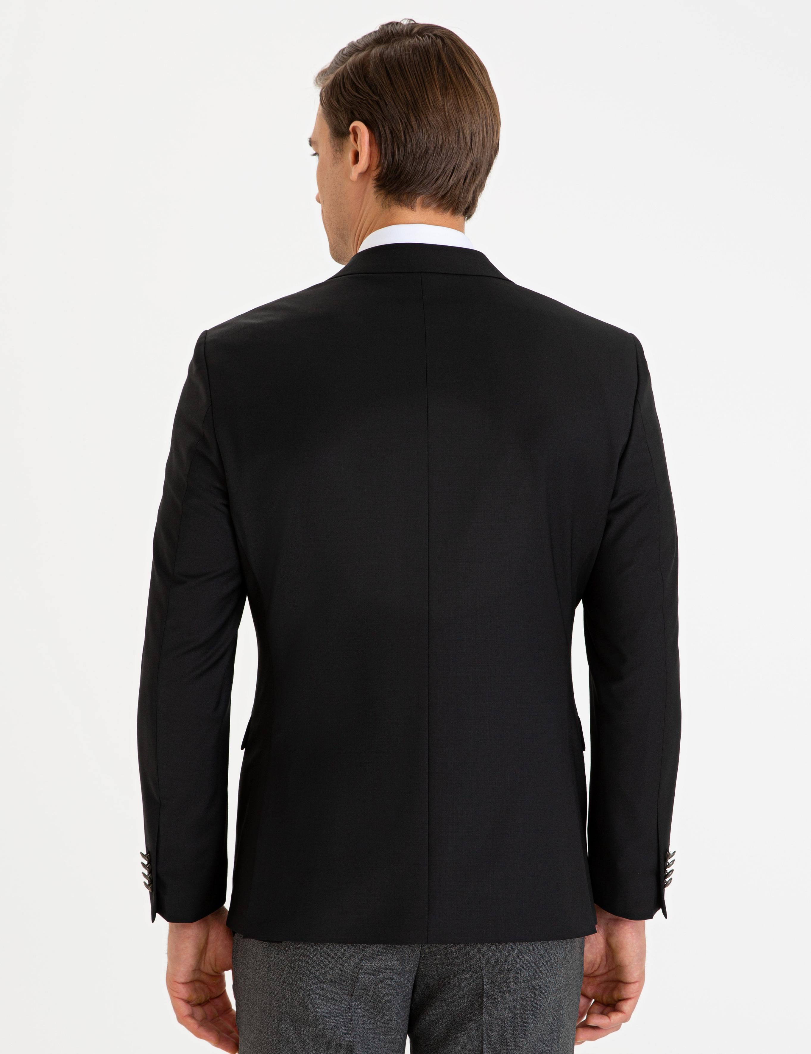 Siyah Slim Fit Ceket