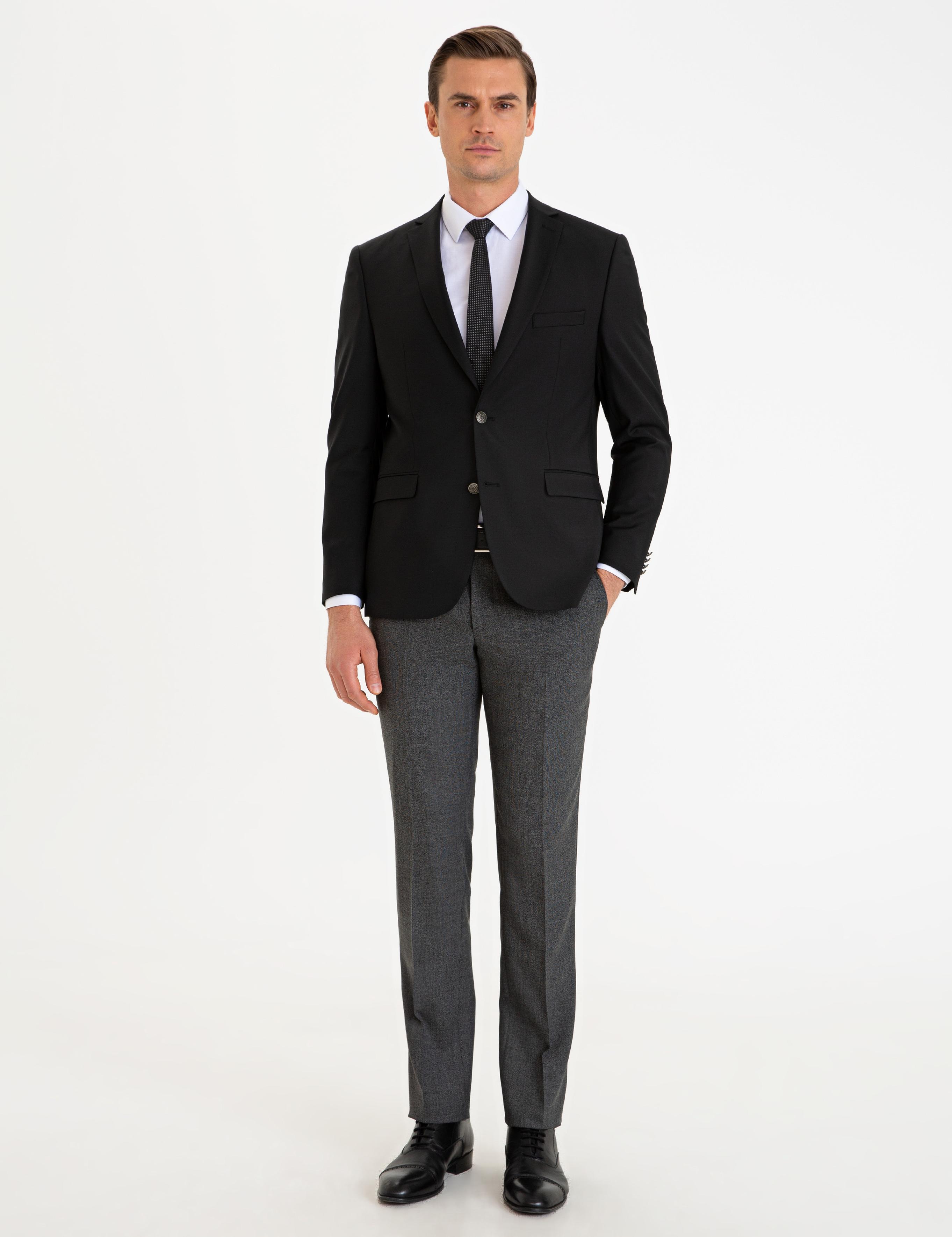 Siyah Slim Fit Ceket