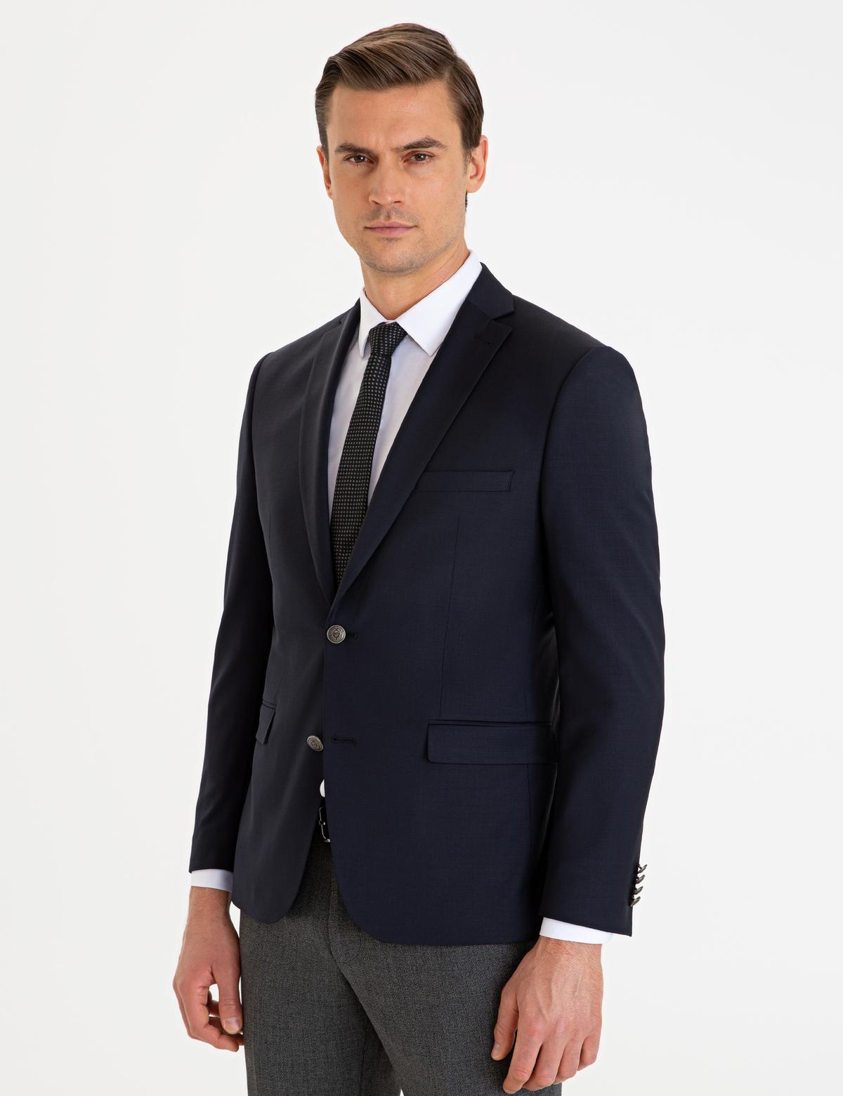 Lacivert Slim Fit Ceket - 50236688041