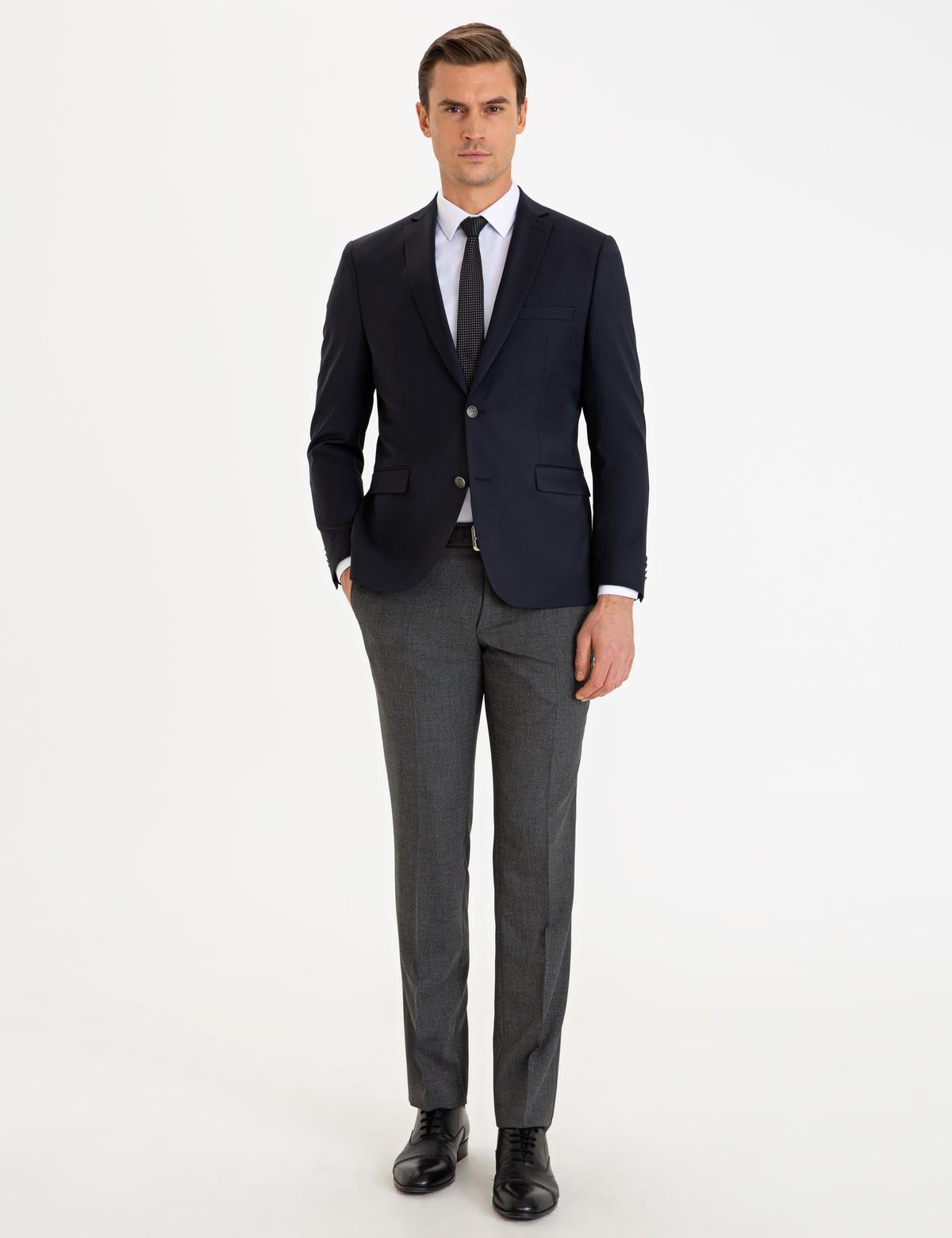 Lacivert Slim Fit Ceket - 50236688041