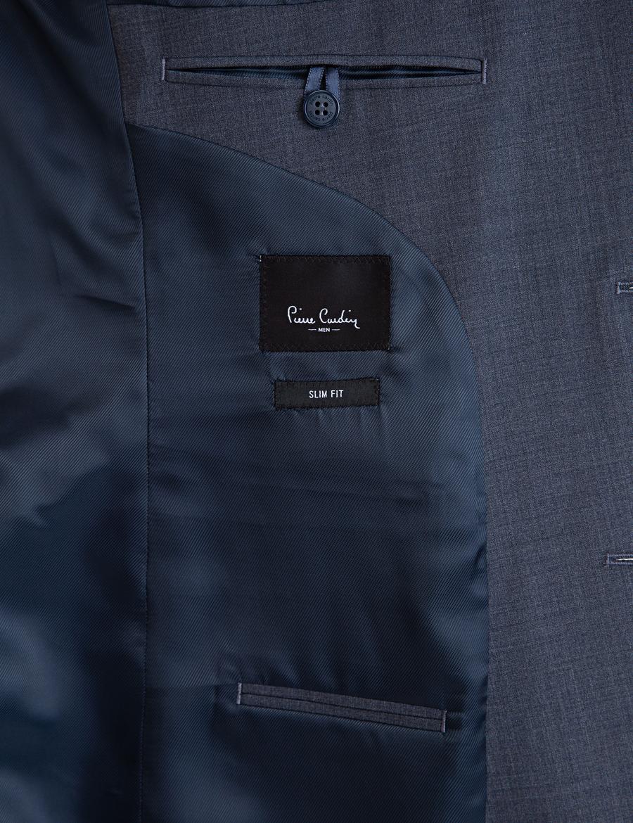 Koyu Mavi Slim Fit Ceket