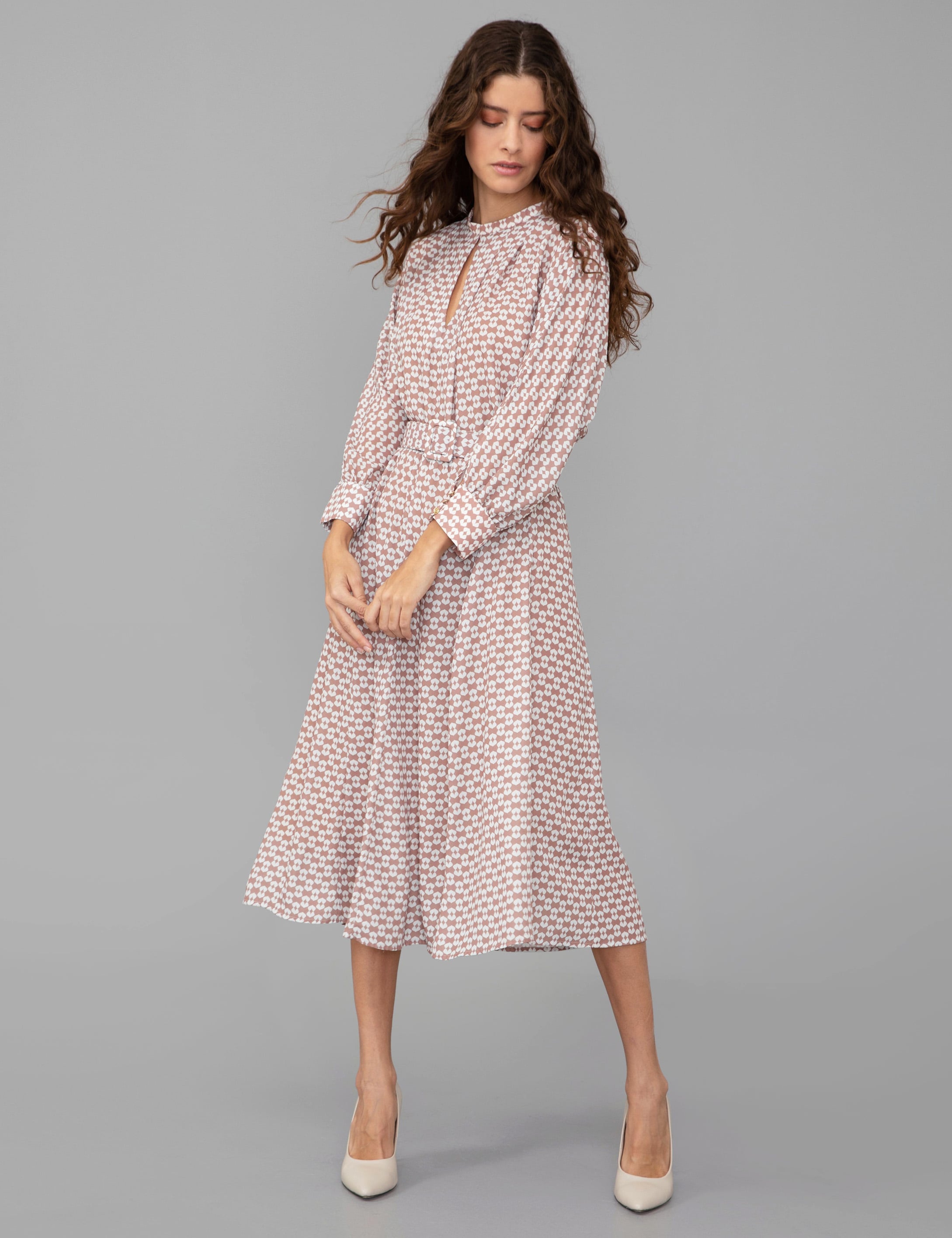 Camel Dokuma Elbise