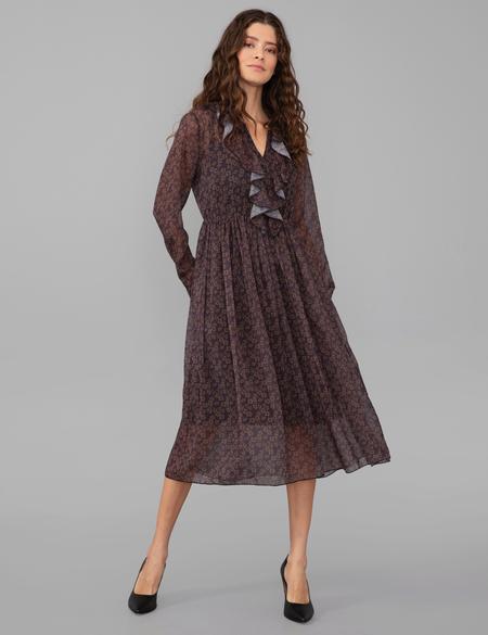 Siyah Desenli Elbise - 50245017001