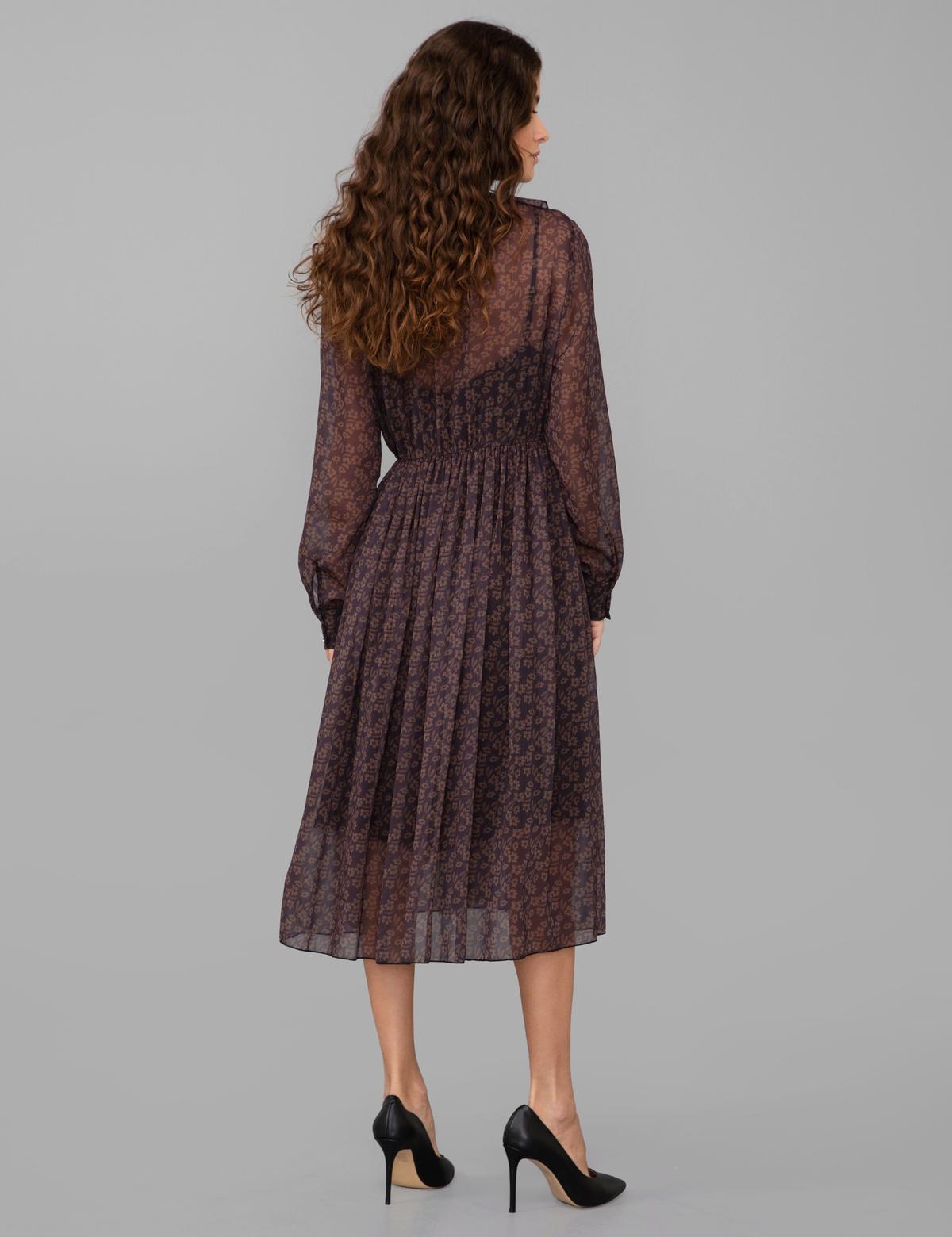 Siyah Desenli Elbise - 50245017001