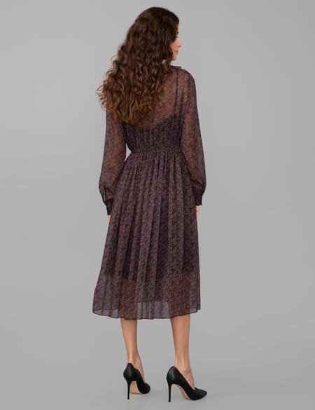 Siyah Desenli Elbise - 50245017001