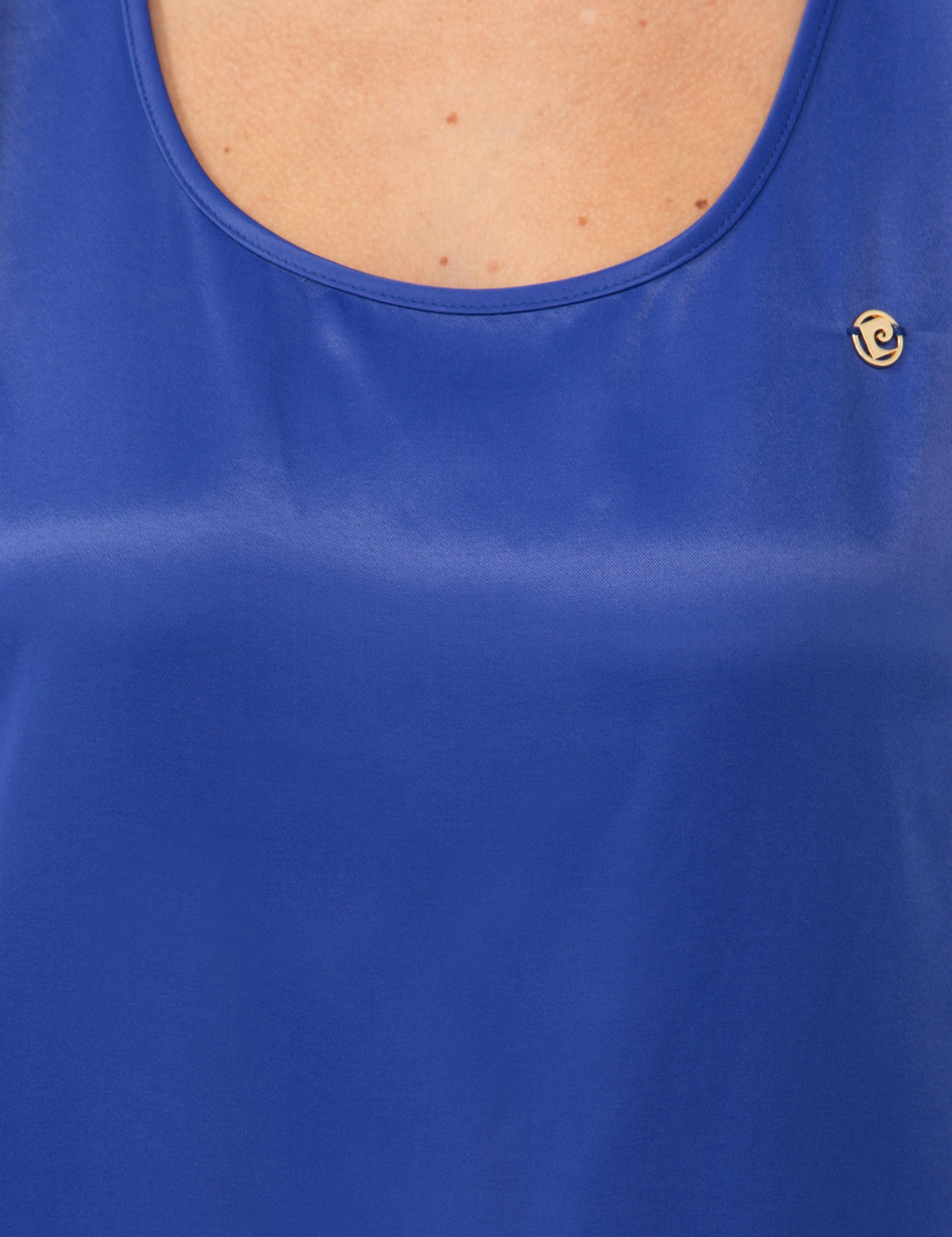 Sax Saten Kolsuz Bluz