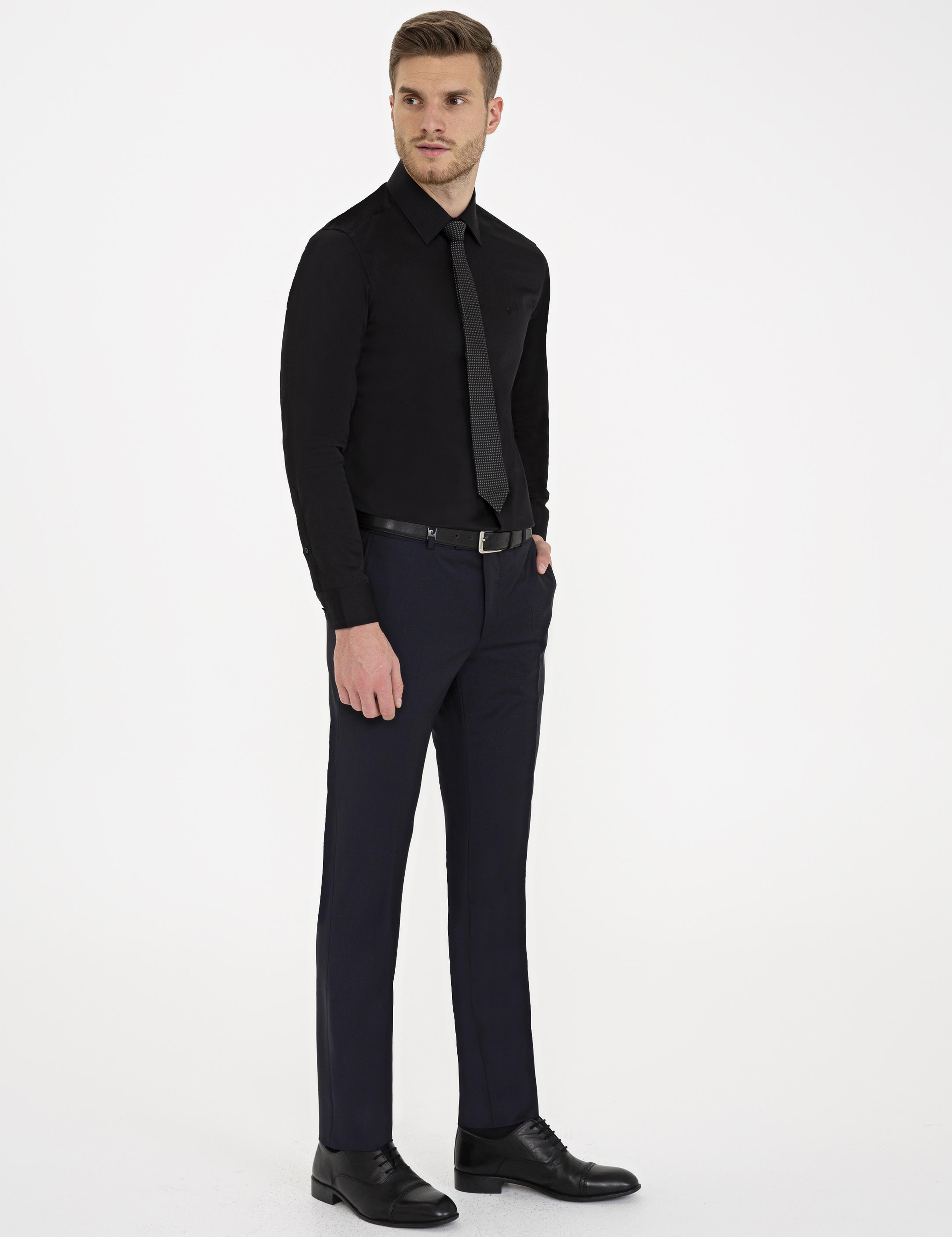 Lacivert Slim Fit Kumaş Pantolon