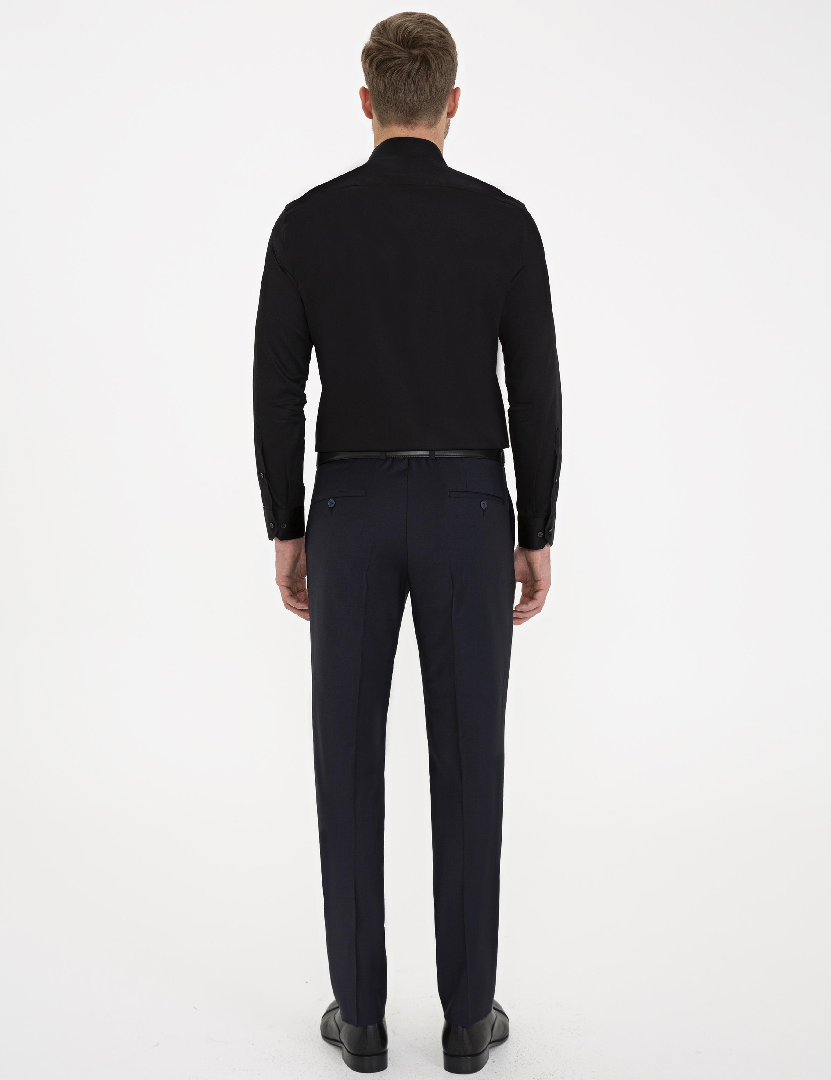 Lacivert Slim Fit Kumaş Pantolon