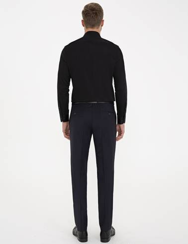Lacivert Slim Fit Kumaş Pantolon