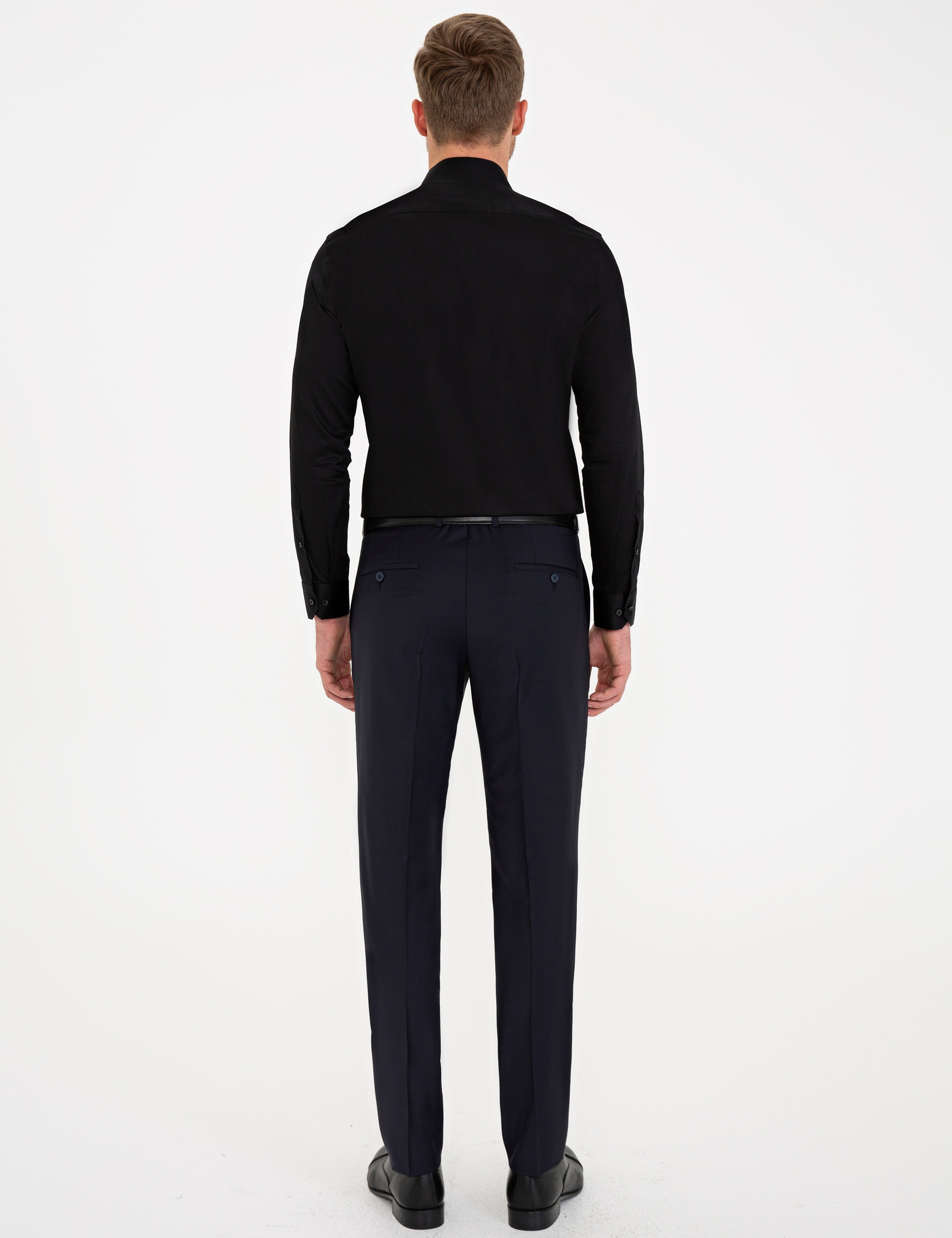 Lacivert Slim Fit Kumaş Pantolon
