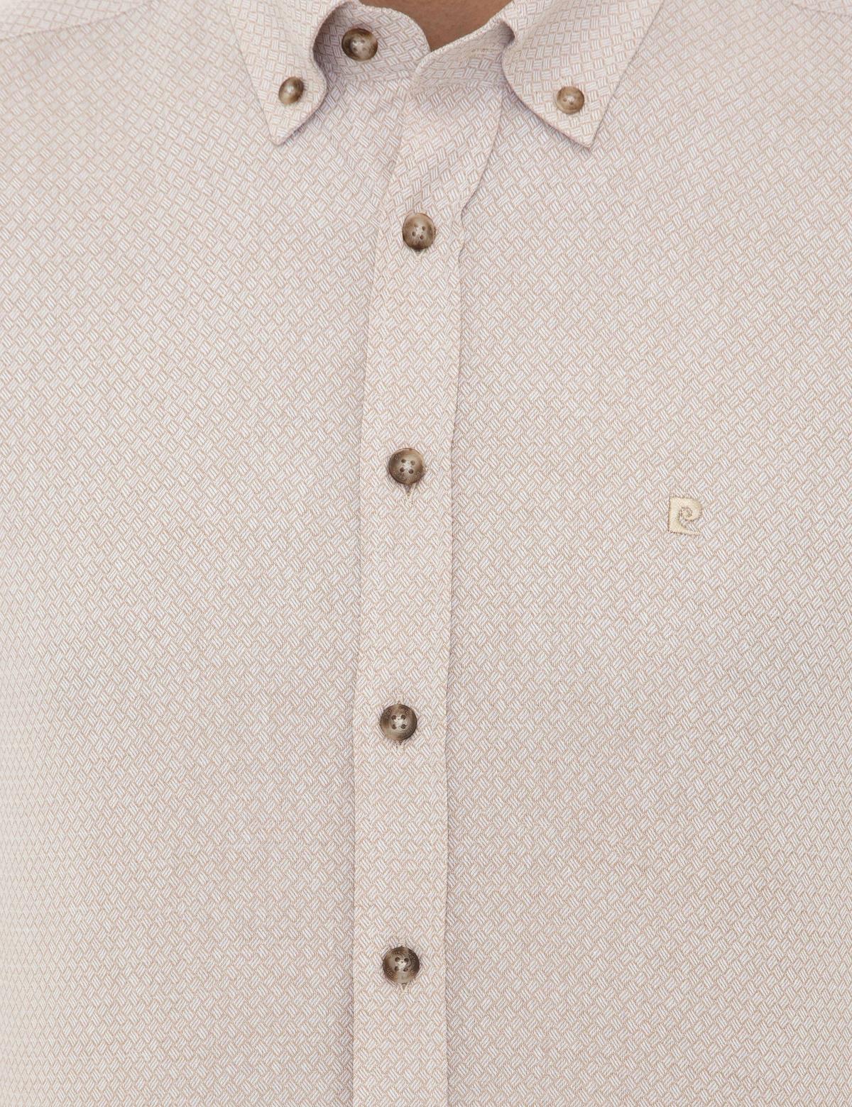 Bej Slim Fit Gömlek - 50247917023