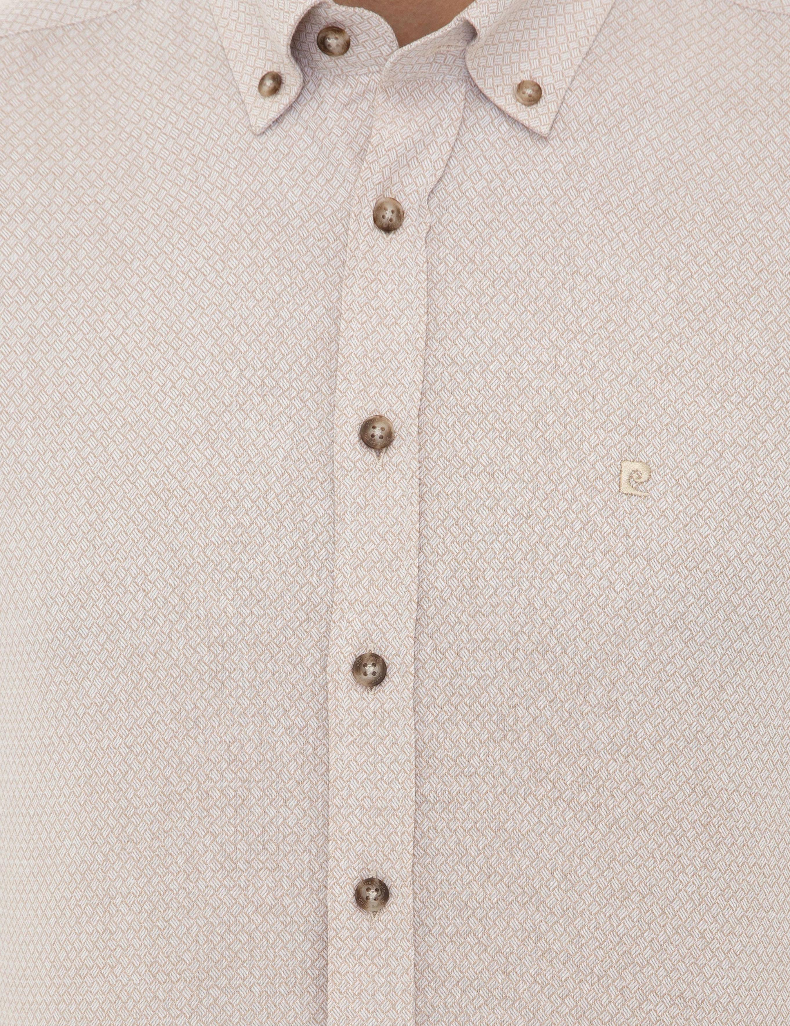 Bej Slim Fit Gömlek