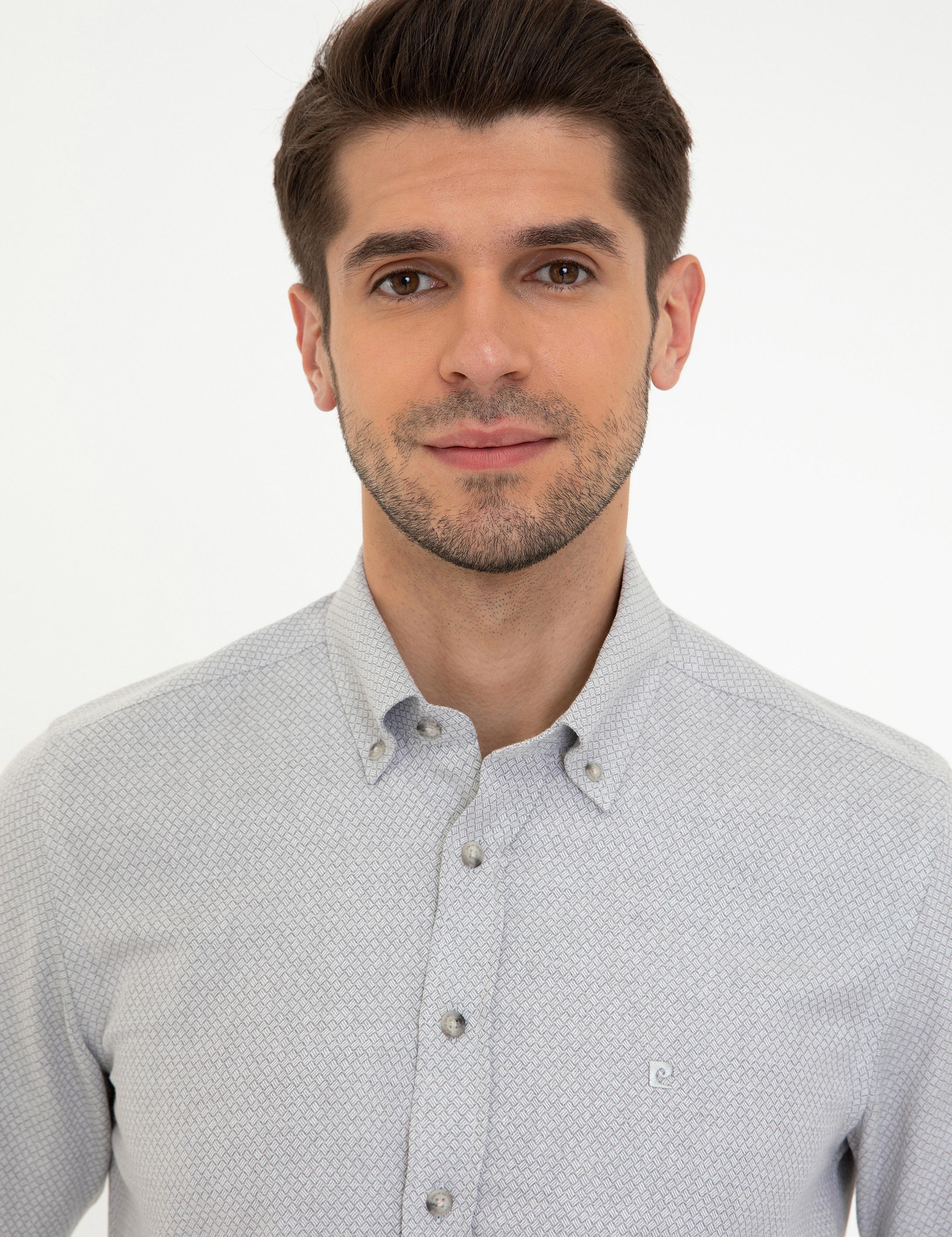 Gri Slim Fit Gömlek