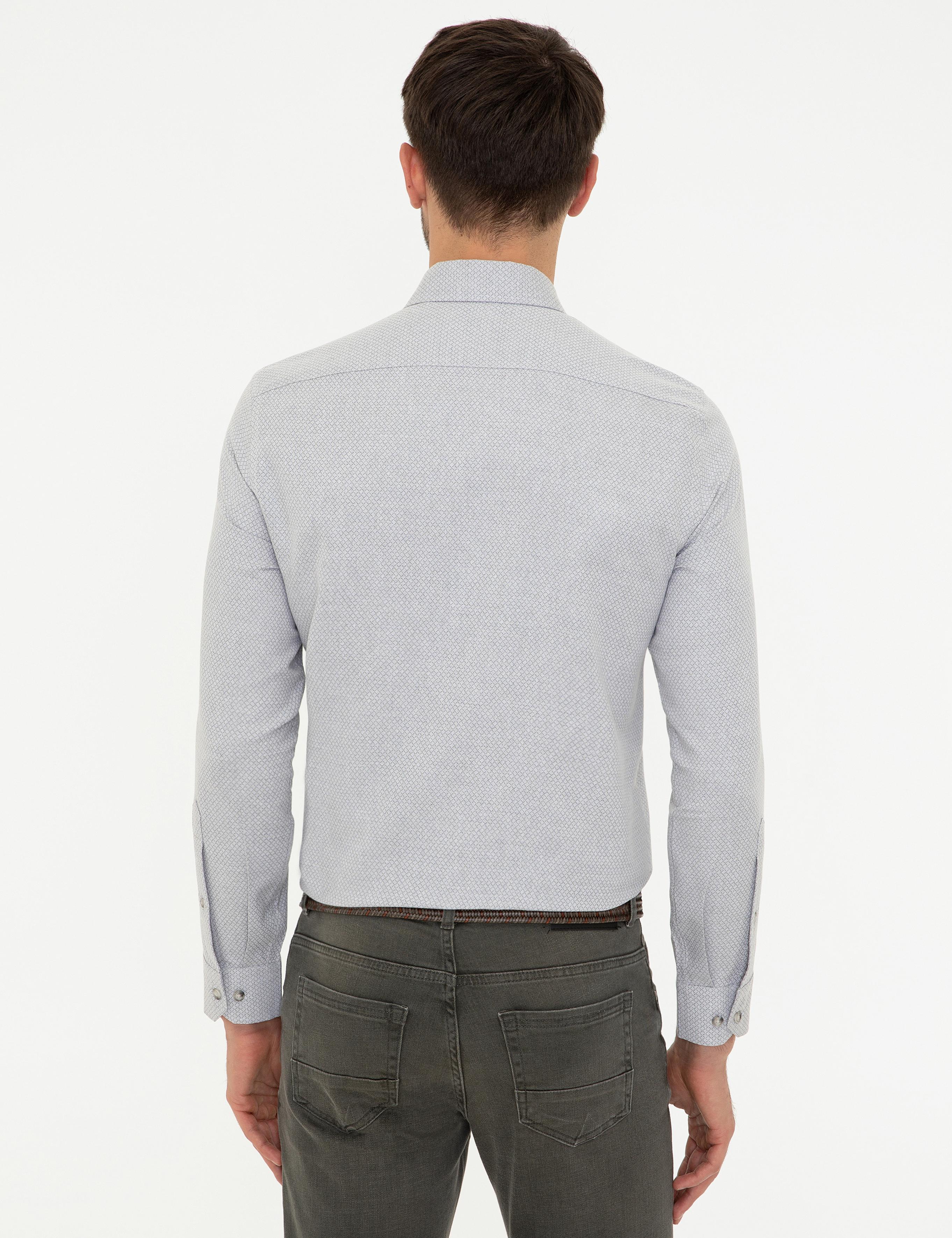 Gri Slim Fit Gömlek