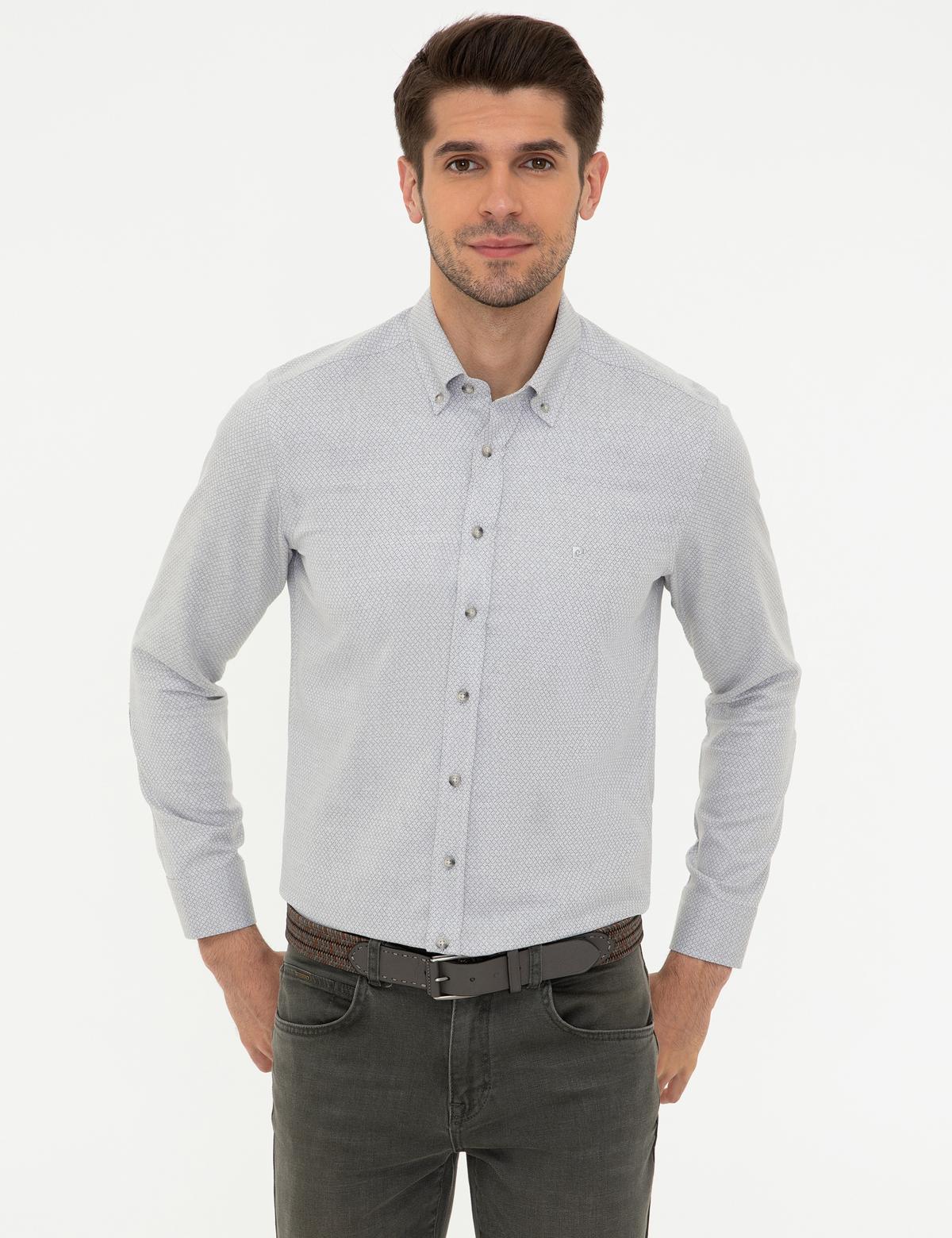 Gri Slim Fit Gömlek