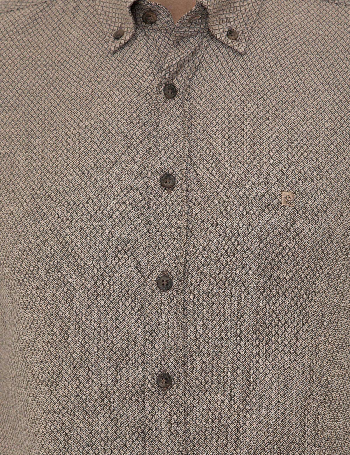 Kahverengi Slim Fit Uzun Kollu Gömlek - 50247917052