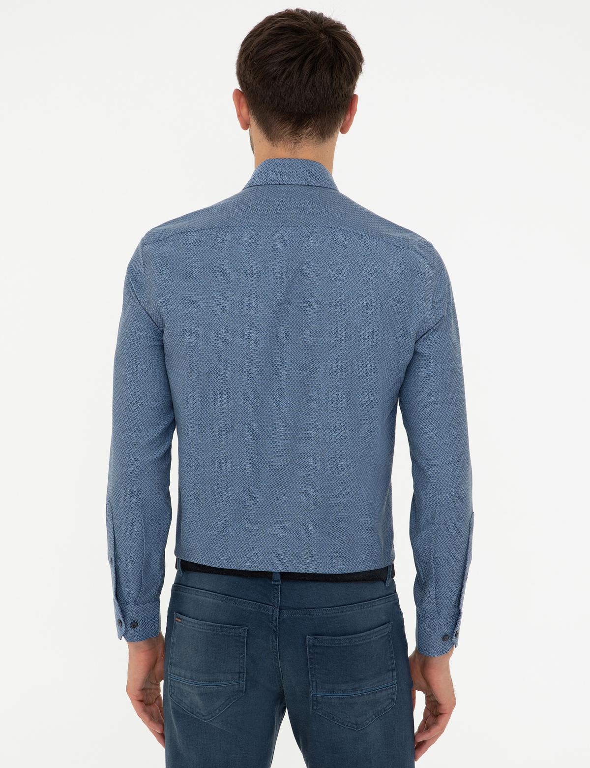 Lacivert Slim Fit Gömlek - 50247917056