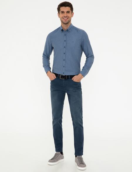Lacivert Slim Fit Gömlek - 50247917056