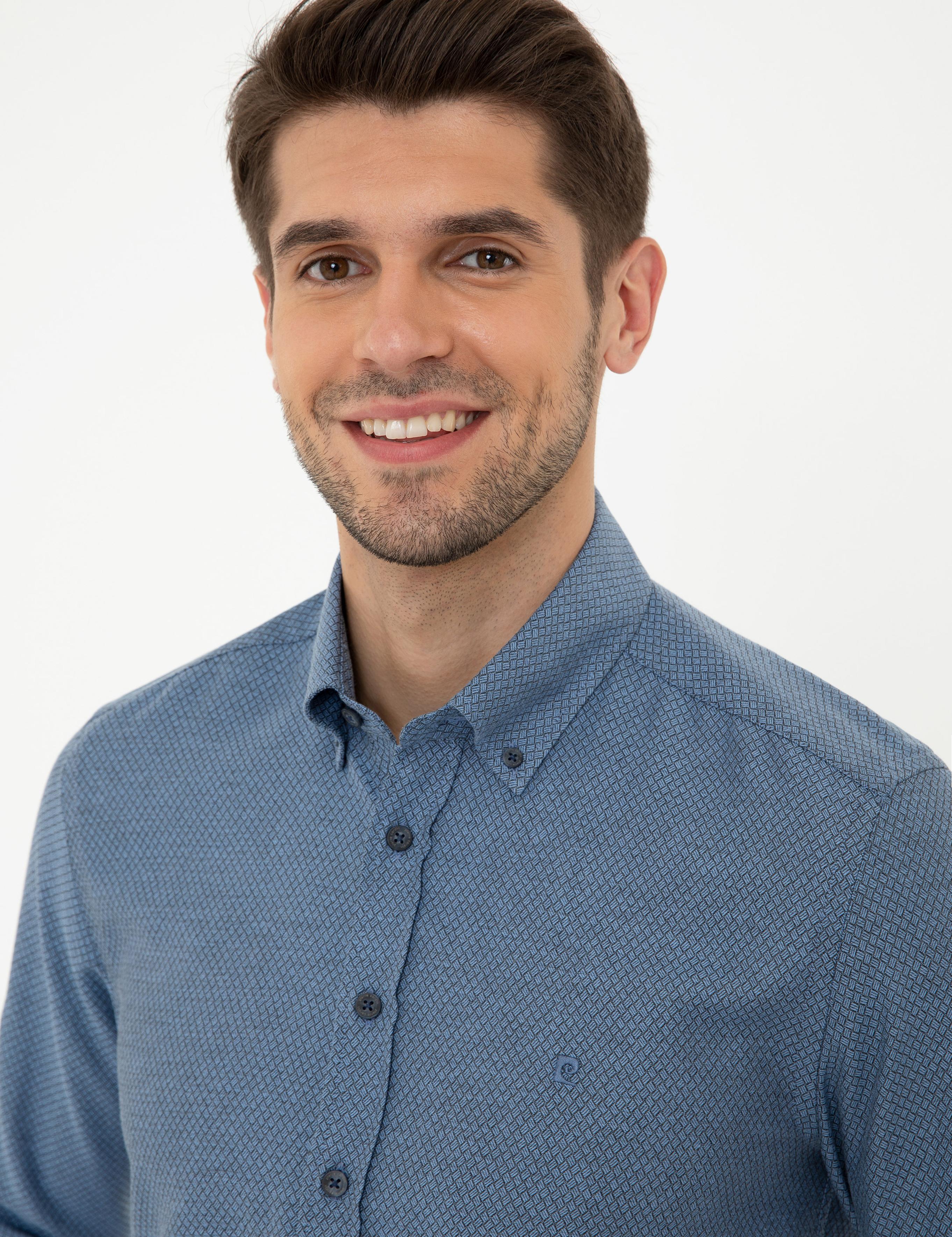 Lacivert Slim Fit Gömlek