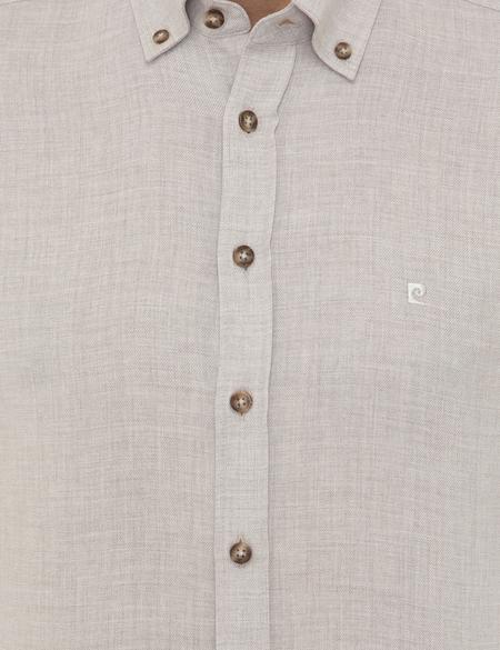 Bej Slim Fit Gömlek - 50247918019