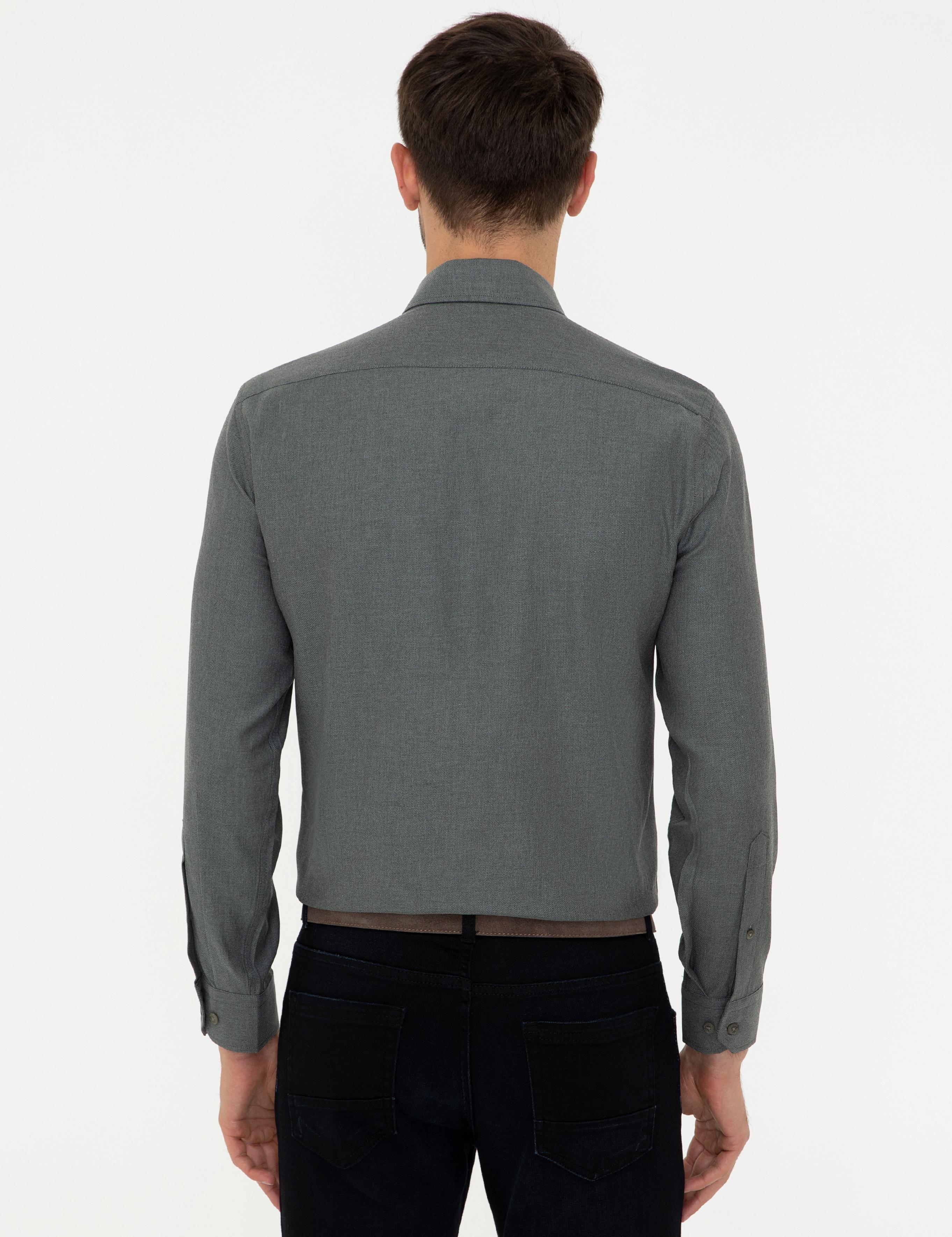 Haki Slim Fit Gömlek