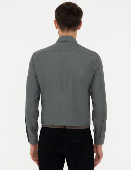 Haki Slim Fit Gömlek - 50247918052