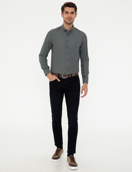 Haki Slim Fit Gömlek - 50247918052