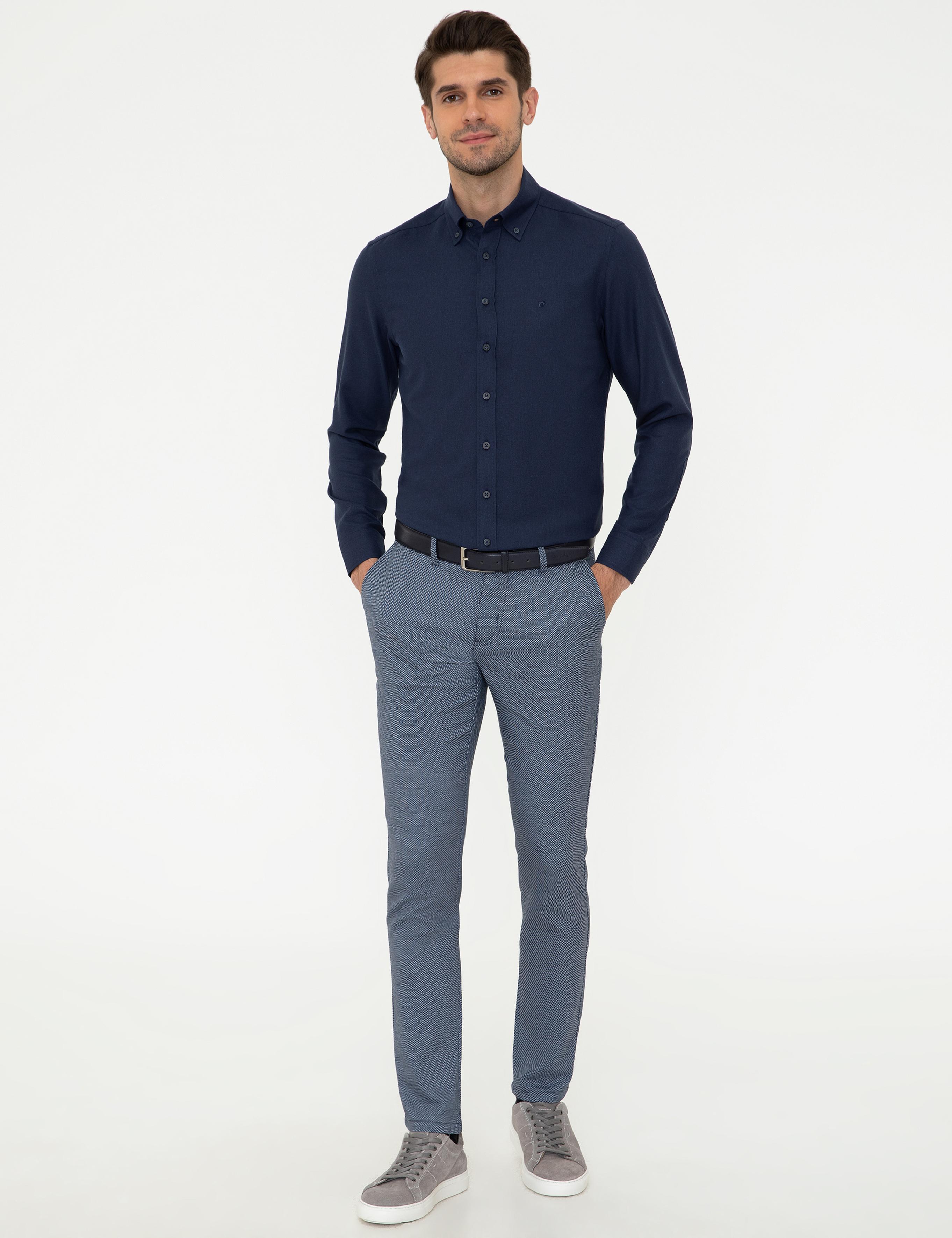 Lacivert Slim Fit Gömlek