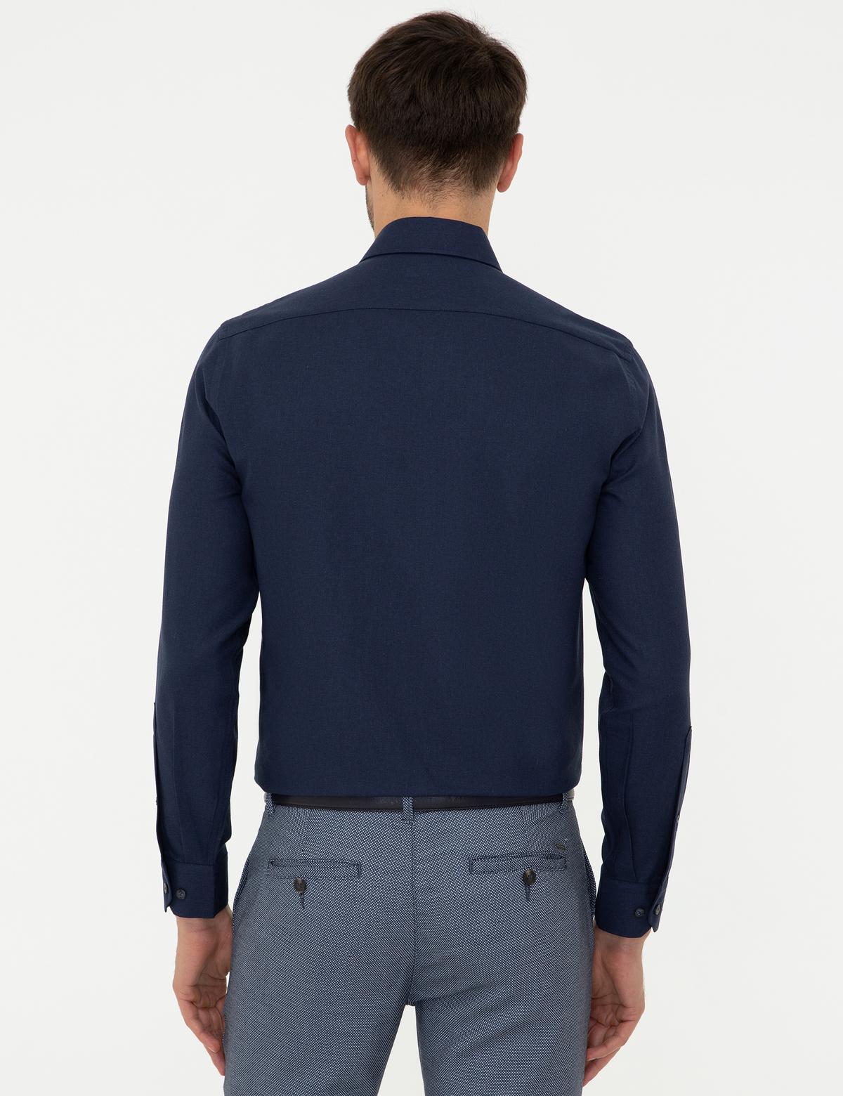 Lacivert Slim Fit Gömlek - 50247918076