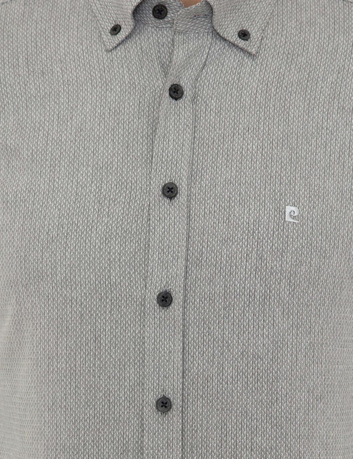 Gri Slim Fit Uzun Kollu Gömlek - 50247966012